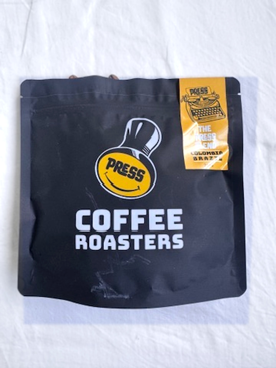 Real Home Coffee Index photograph of a Press Coffee Roasters Press Blend bag